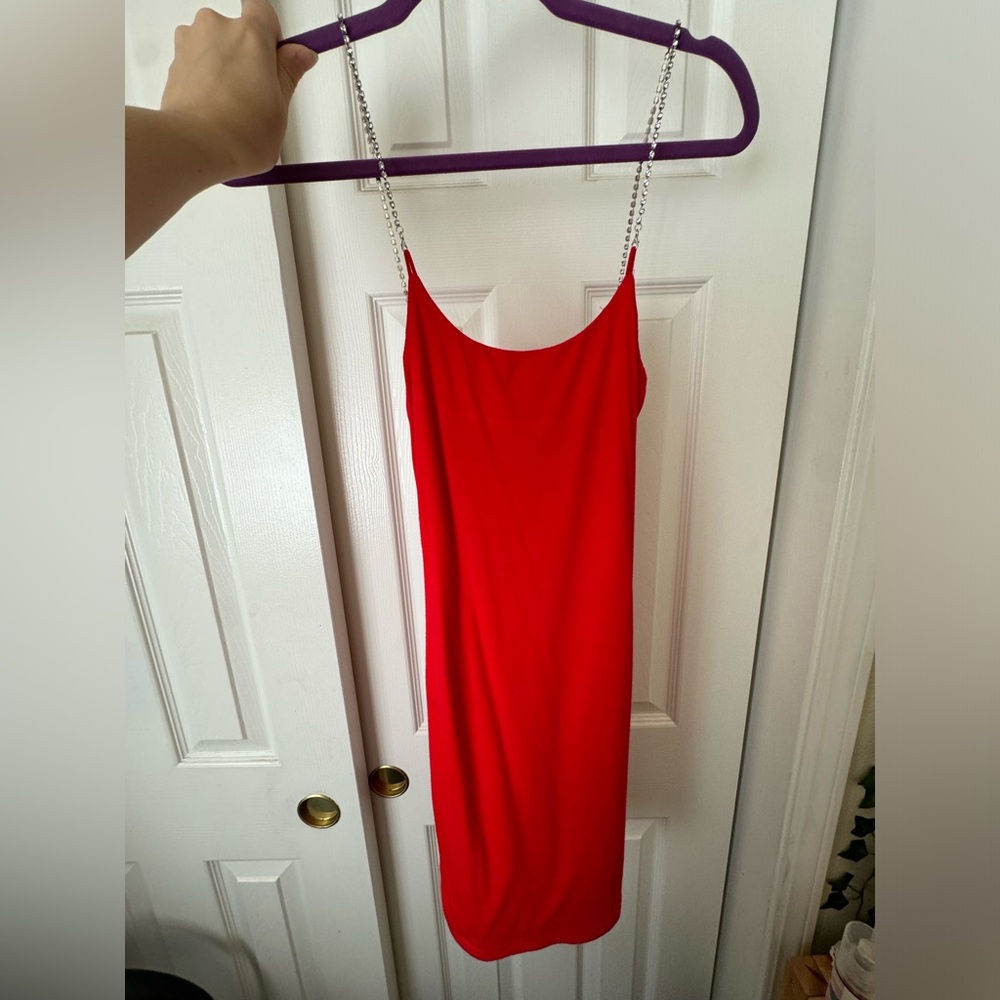Red Slip Bodycon Dress